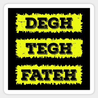 Degh Tegh Fateh - A Sikh slogan Sticker